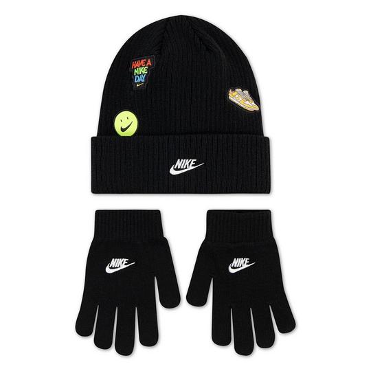 Nike Kids   4-7  Patch Peak Beanie   Glove Two-Piece Set