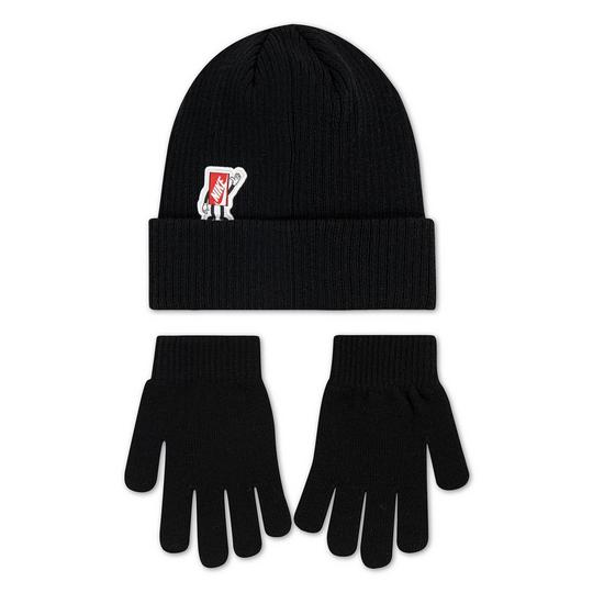 Kids' [4-7] Patch Peak Beanie + Glove Two-Piece Set | Nike