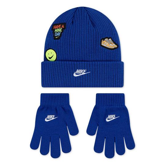 Nike Kids   4-7  Patch Peak Beanie   Glove Two-Piece Set