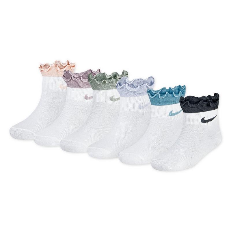 Nike Kids' Ruffle Ankle Sock (6 Pack)