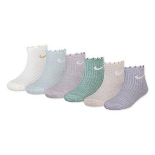 Nike Kids' Lettuce Welt Ankle Sock (6 Pack)