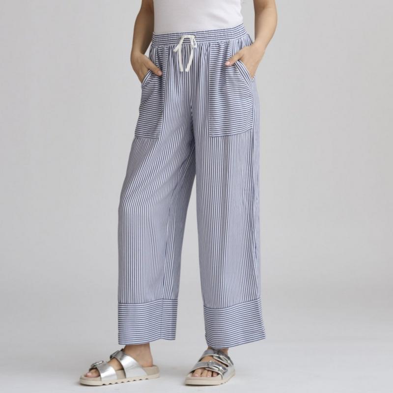Splendid Pantalon &agrave; jambe large Ella &agrave; rayures pour femmes