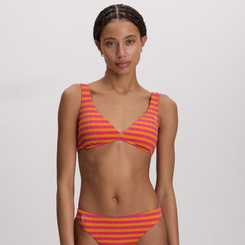 Polo Ralph Lauren Women's Striped V-Neck Bikini Top
