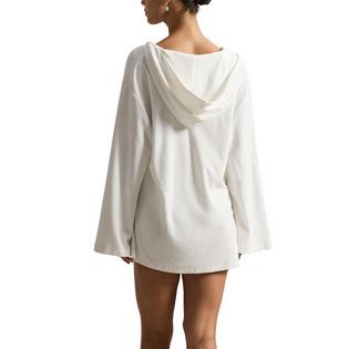 Polo Ralph Lauren Couvre-maillot &agrave; capuchon en coton &eacute;ponge pour femmes