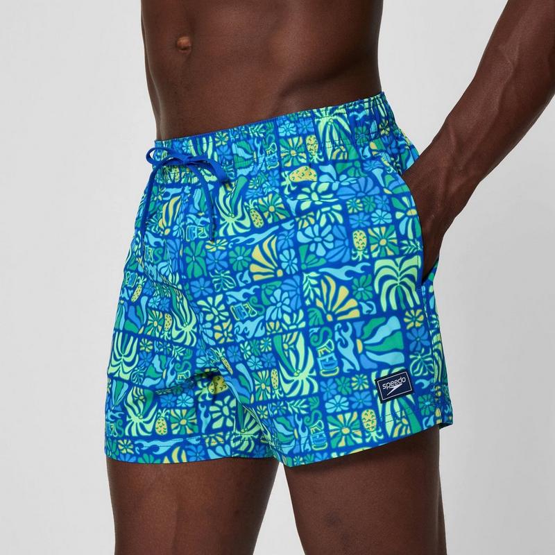 Speedo Maillot de bain &agrave; imprim&eacute; Redondo Edge 14 po pour hommes