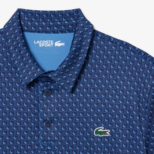 Men's Regular Fit Printed Golf Polo | Lacoste | Sporting Life Online