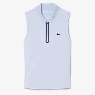 Lacoste Women's Ultra Dry Stretch Sleeveless Tennis Polo