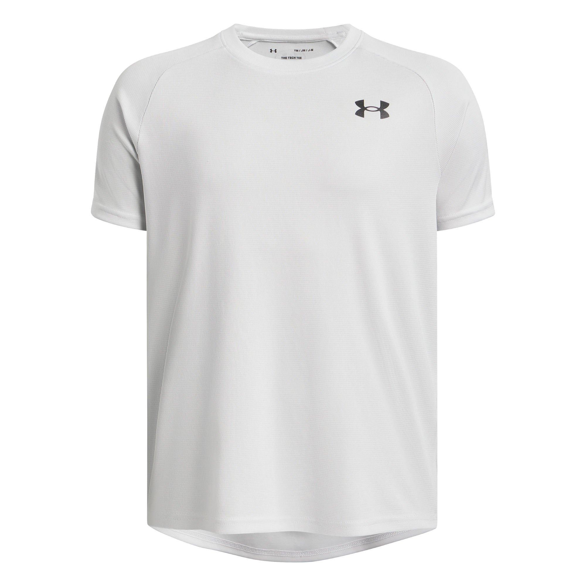 Under Armour | Junior's Boy's UA Tech Textured Short Sleeve Top, Grey, Size XL