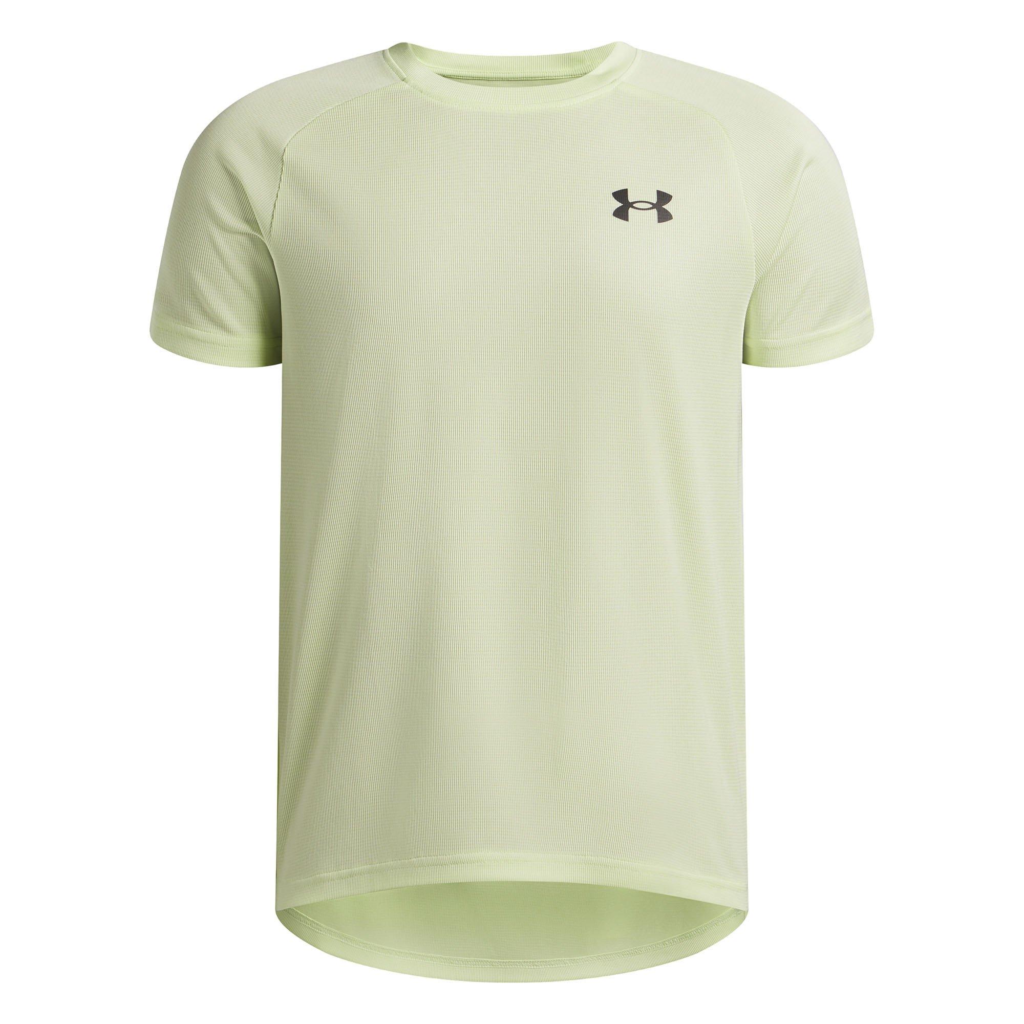 Under Armour | Junior's Boy's UA Tech Textured Short Sleeve Top, Green, Size XL