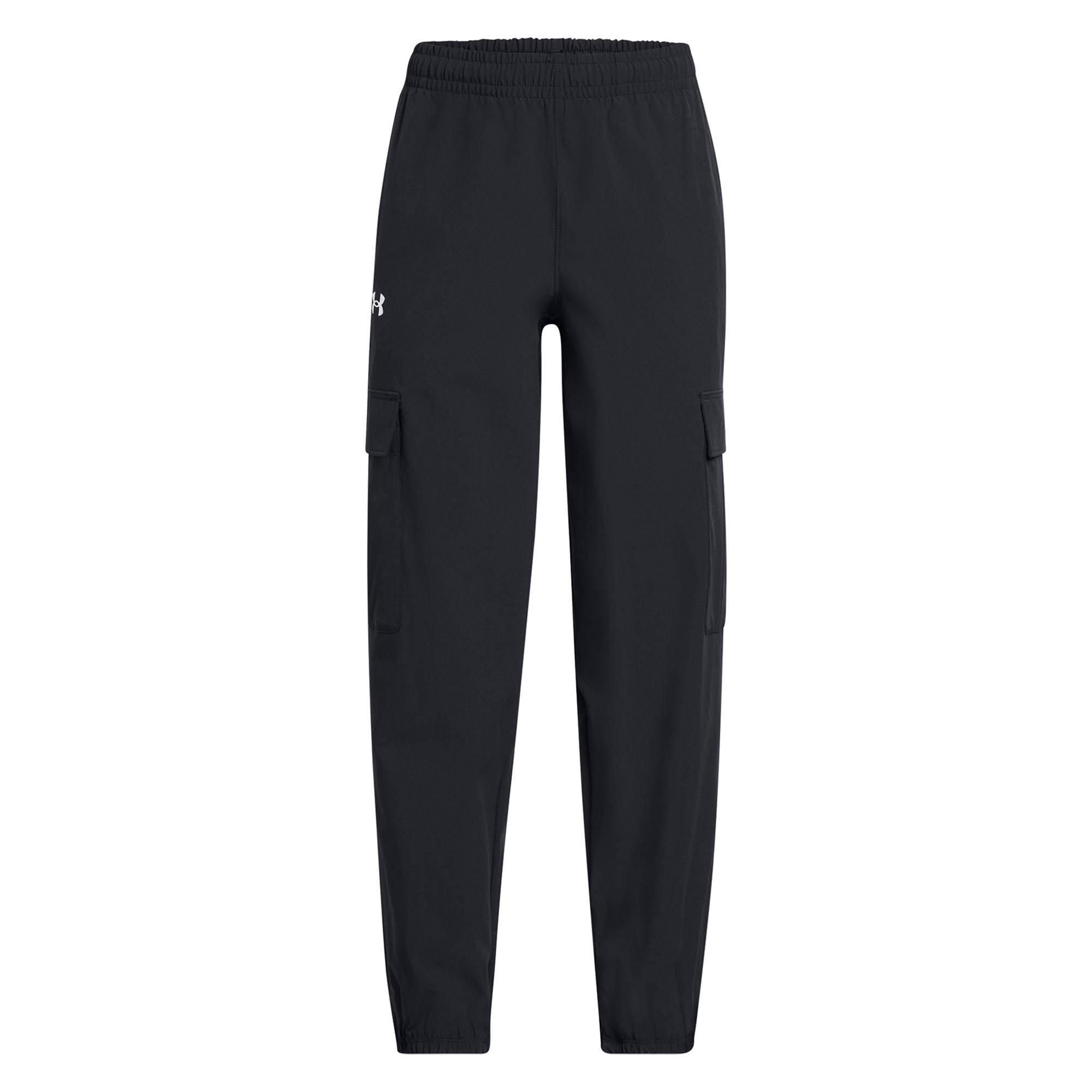 Under Armour | Junior's Girl's Rival Woven Cargo Pants, Black, Size Large