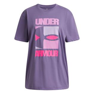 Under Armour Junior Girls' [7-16] Block Logo Oversized Short Sleeve T-Shirt