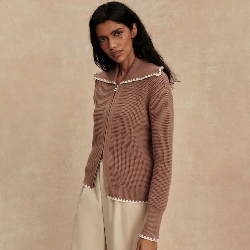 Varley Veste Sibley en tricot doux pour femmes