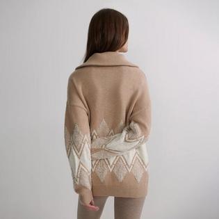 Varley Women's Betty Jacquard Half-Zip Knit Sweater