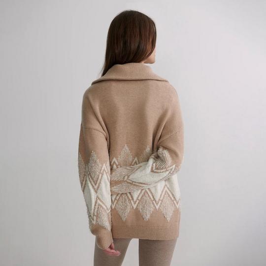 Women's Betty Jacquard Half-Zip Knit Sweater | Varley | Sporting