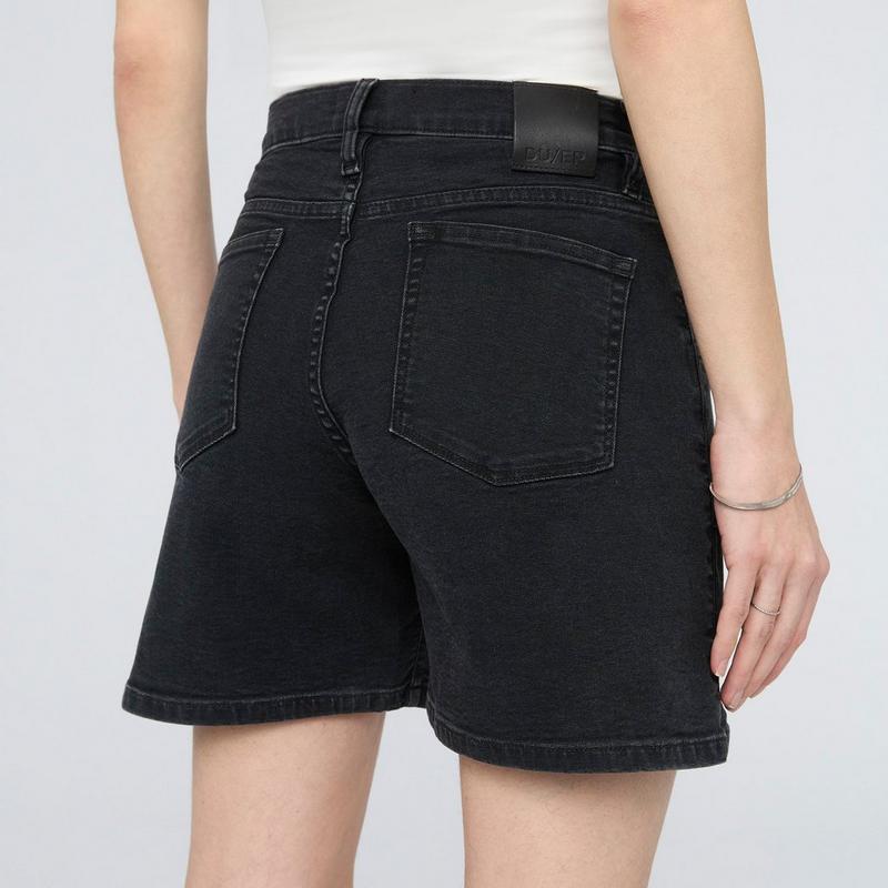 DUER Short en toile extensible &agrave; taille haute pour femmes
