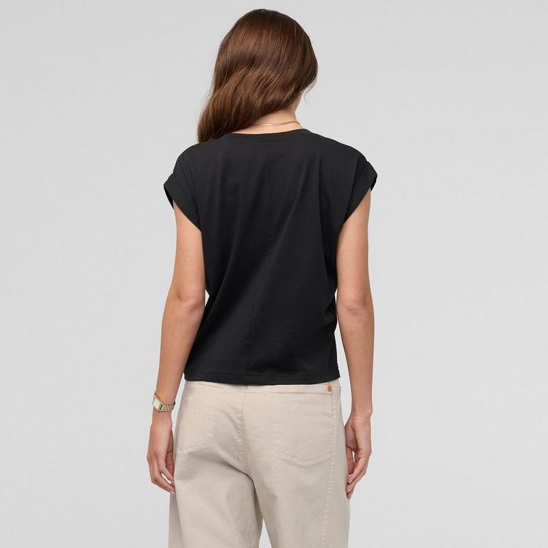 DUER Women's PurePima Dolman V-Neck T-Shirt