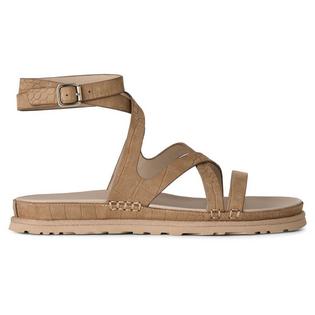 UGG Women's GoldenGaze Embossed Ankle Wrap Sandal