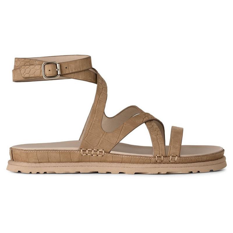 UGG Sandale &agrave; relief avec sangle de cheville GoldenGaze pour femmes