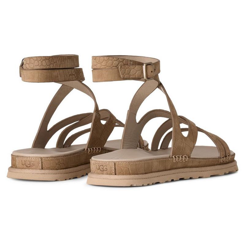 UGG Sandale &agrave; relief avec sangle de cheville GoldenGaze pour femmes