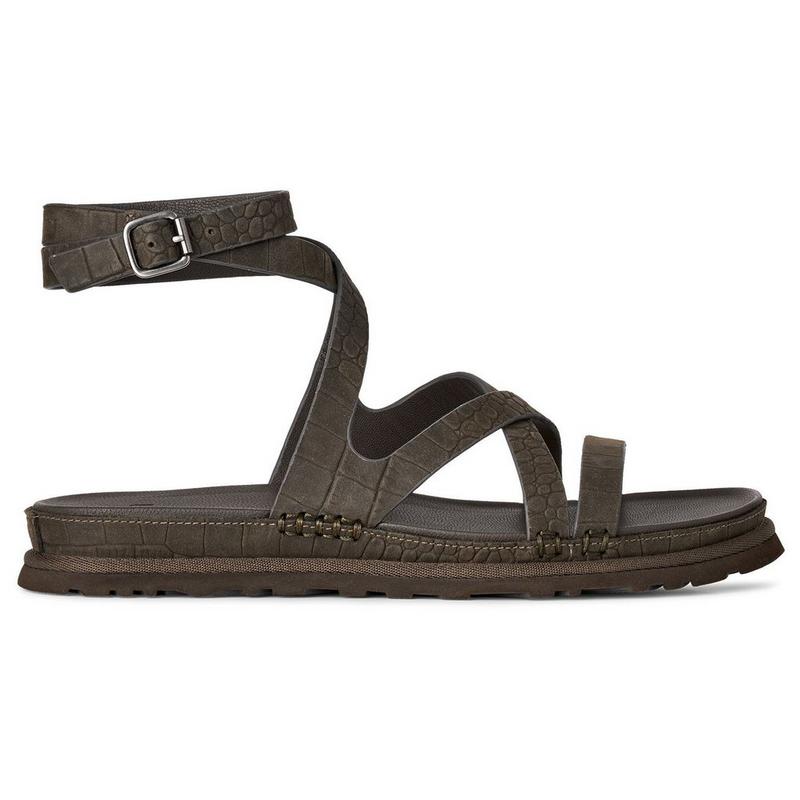 UGG Sandale &agrave; relief avec sangle de cheville GoldenGaze pour femmes