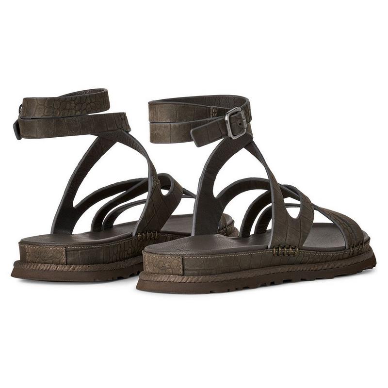 UGG Sandale &agrave; relief avec sangle de cheville GoldenGaze pour femmes