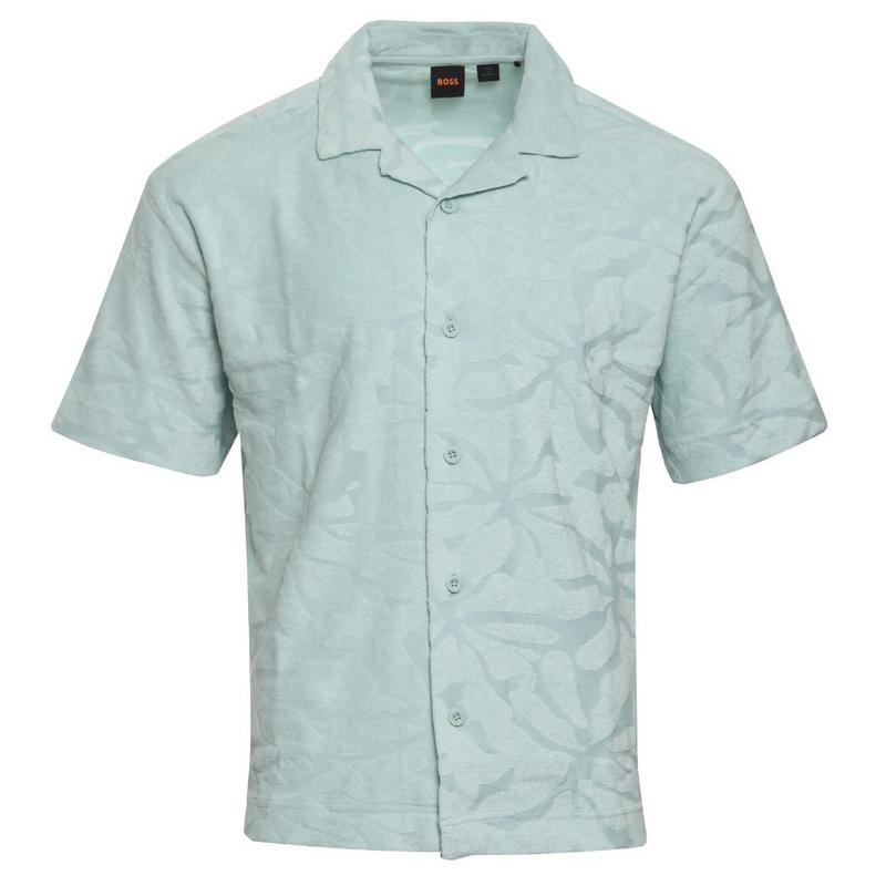 BOSS Chemise &agrave; manches courtes We Flower pour hommes