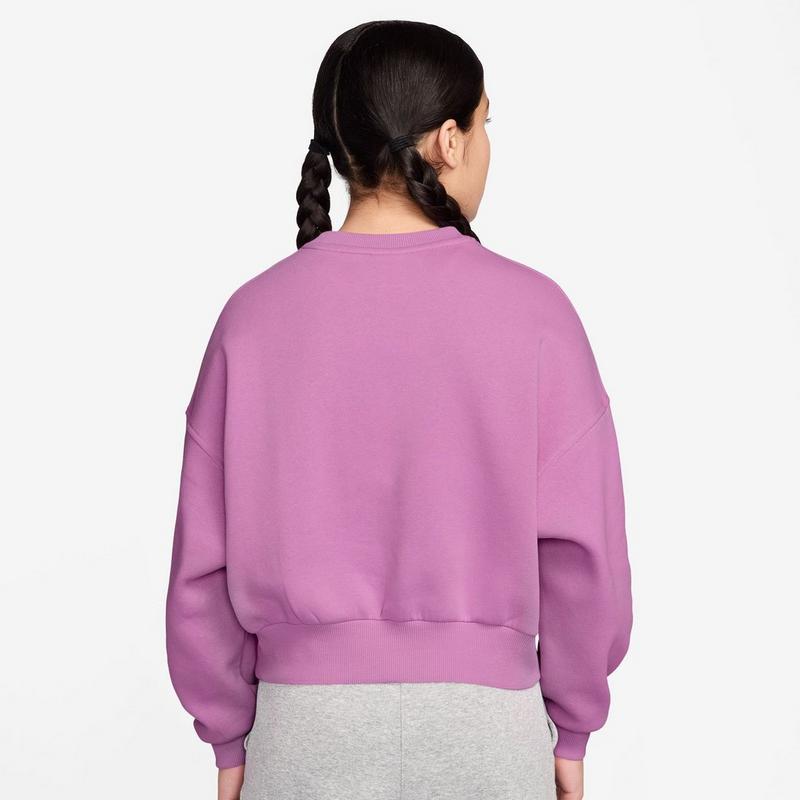 Nike Chandail Sportswear Club Fleece &agrave; coupe carr&eacute;e pour filles juniors [7-16]