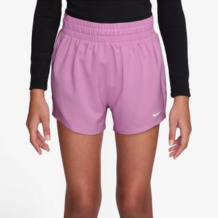 Nike Short d'entra&icirc;nement tiss&eacute; &agrave; taille haute One Dri-FIT pour filles juniors [7-16]