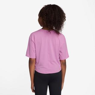 Nike Haut &agrave; manches courtes One Relaxed Dri-FIT pour filles juniors [7-16]
