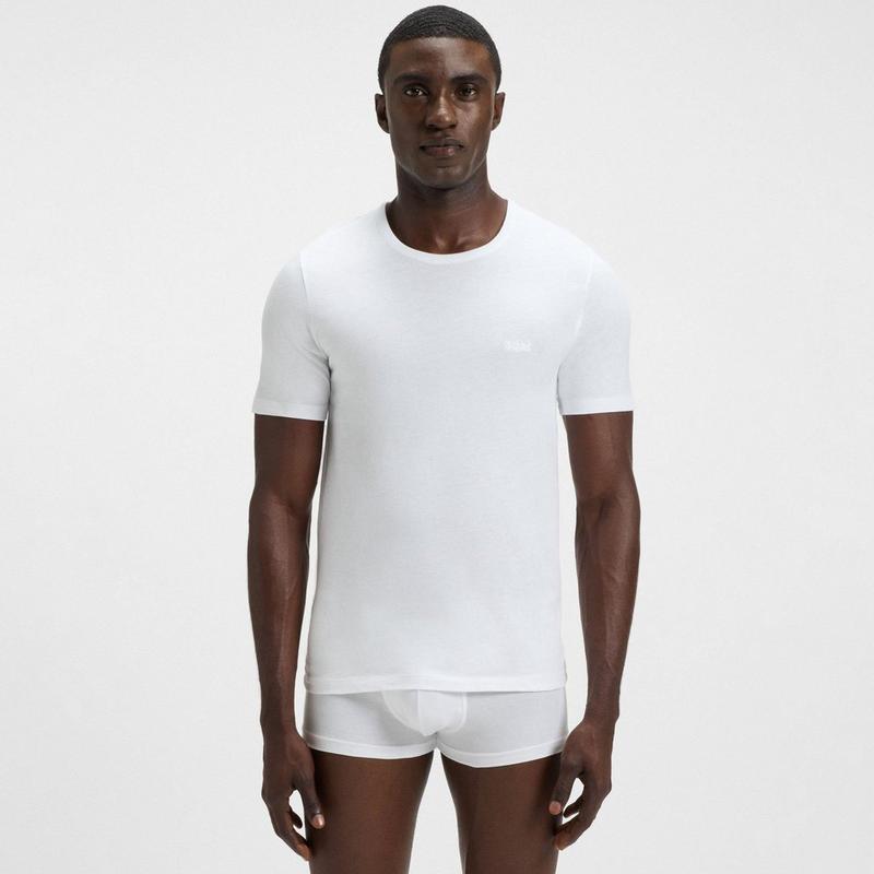 BOSS T-shirt &agrave; col ras du cou BOSS ONE pour hommes (paquet de 3)
