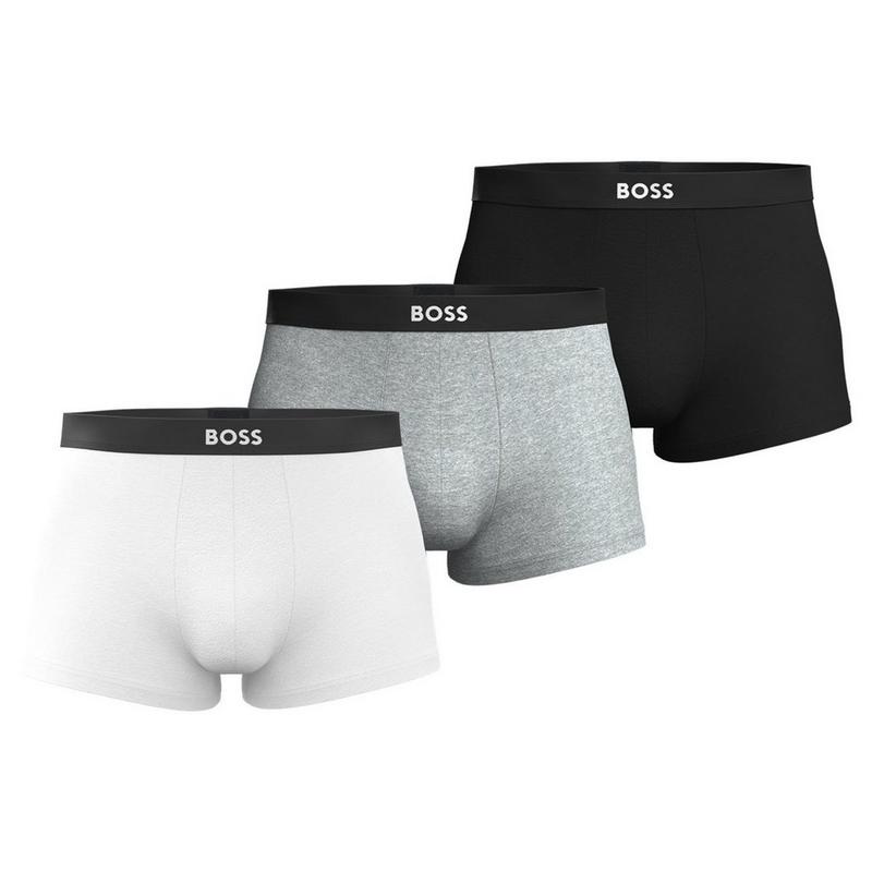 BOSS Men's BOSS ONE Trunk Boxer Brief (3 Pack)