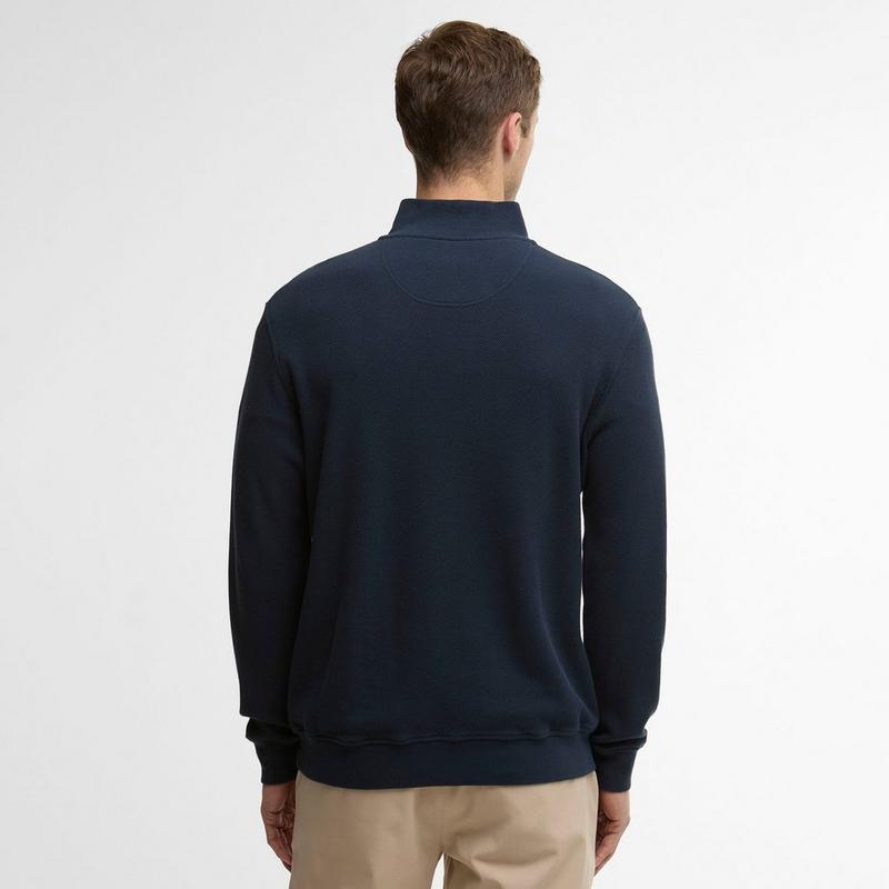 Barbour Chandail &agrave; demi-glissi&egrave;re en interlock piqu&eacute; pour hommes