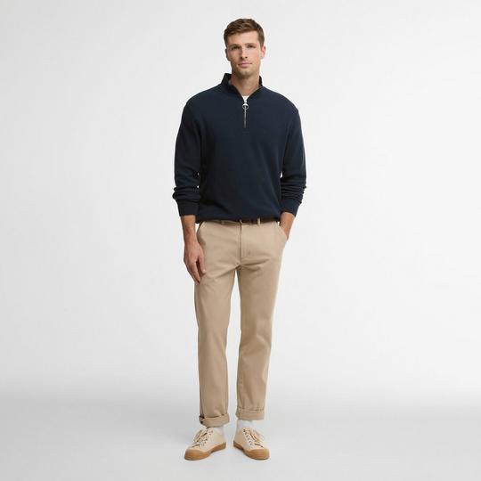 Men's Pique Interlock Half-Zip Sweatshirt | Barbour | Sporting