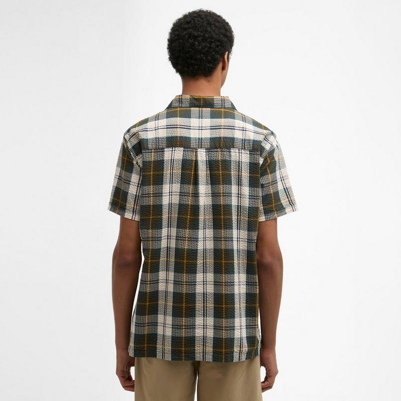 Barbour Chemise &agrave; manches courtes Clyde Seersucker Tartan pour hommes