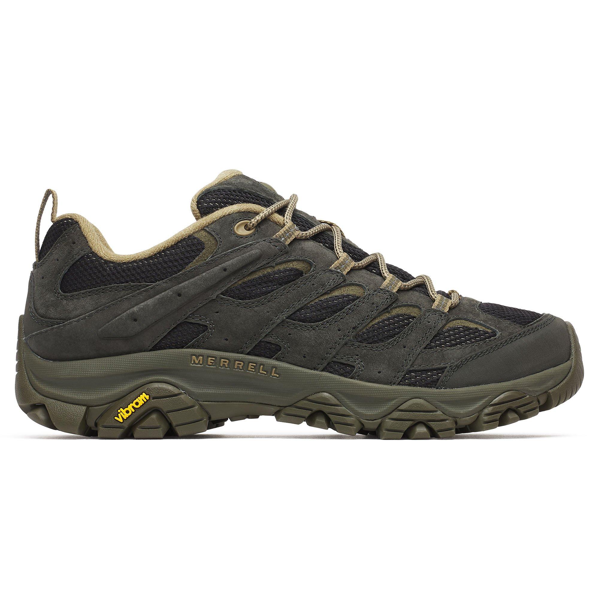 Merrell | Men's Moab 3 Hiking Shoes, Black Beluga, Size 8
