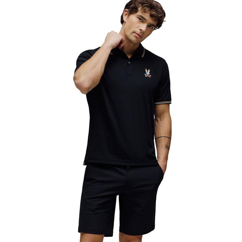 Psycho Bunny Polo Ara Performance Piqu&eacute; pour hommes