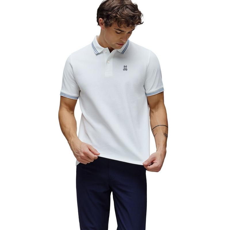 Psycho Bunny Polo en piqu&eacute; Andr&eacute; pour hommes