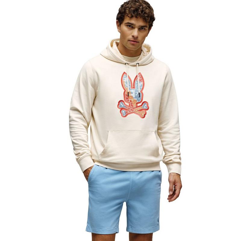 Psycho Bunny Chandail &agrave; capuchon brod&eacute; Olivier pour hommes