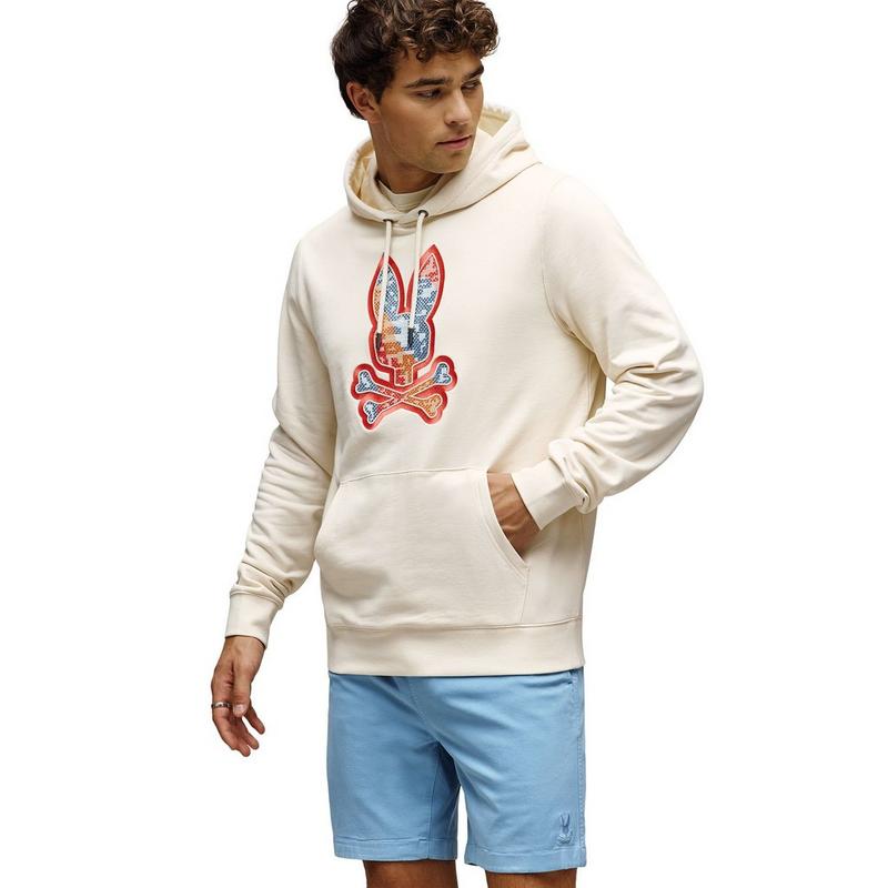 Psycho Bunny Chandail &agrave; capuchon brod&eacute; Olivier pour hommes