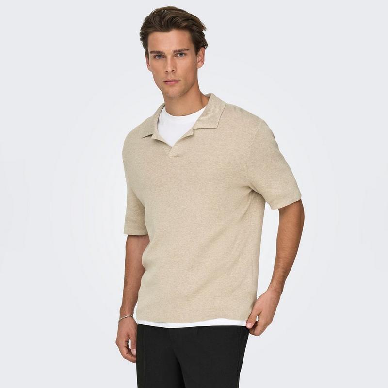 Only & Sons Polo en tricot Travis pour hommes