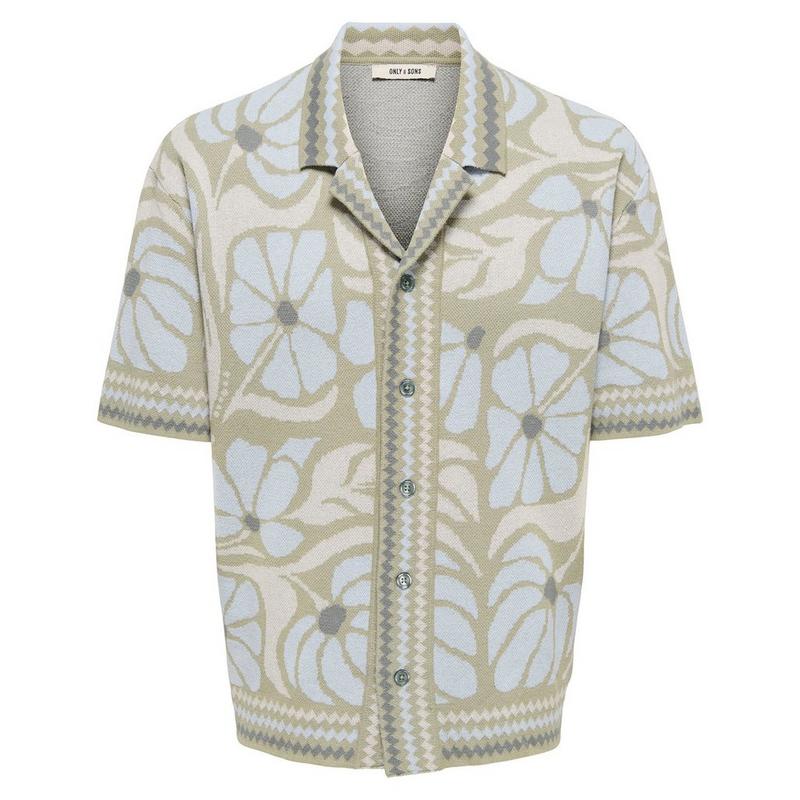 Only & Sons Chemise &agrave; manches courtes en tricot Duke pour hommes