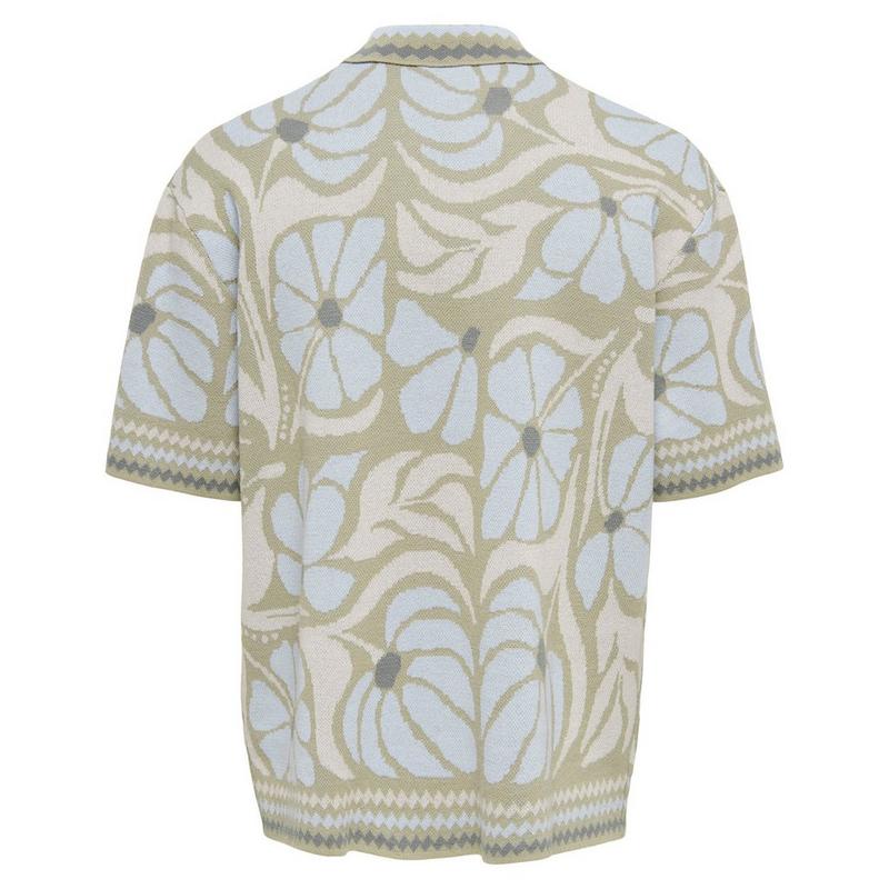 Only & Sons Chemise &agrave; manches courtes en tricot Duke pour hommes