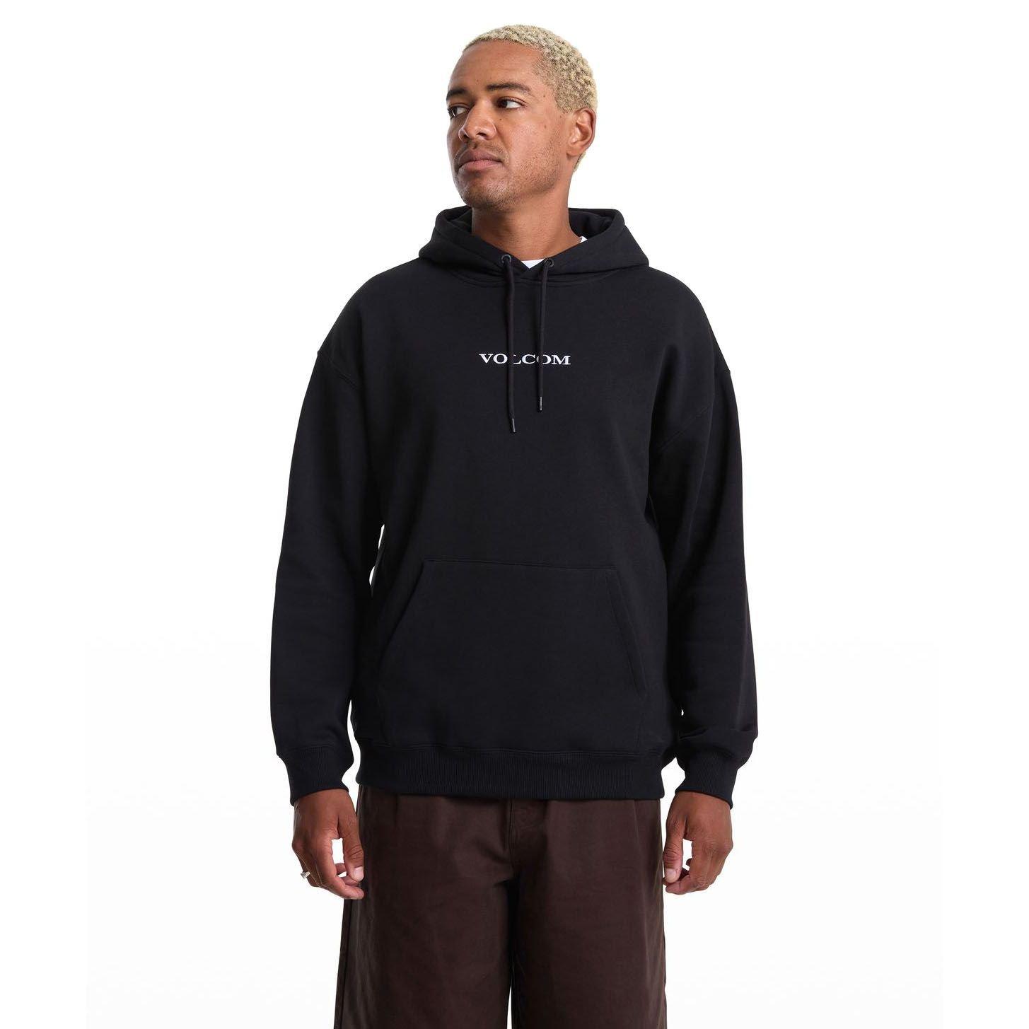 Men's Volcom Stone Pullover Hoodie, Black, Size Small