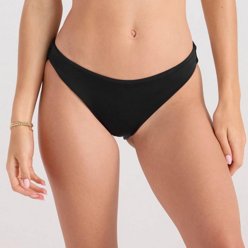 Volcom Bas de bikini &eacute;chancr&eacute; &agrave; taille mi-haute Simply Seamless pour femmes