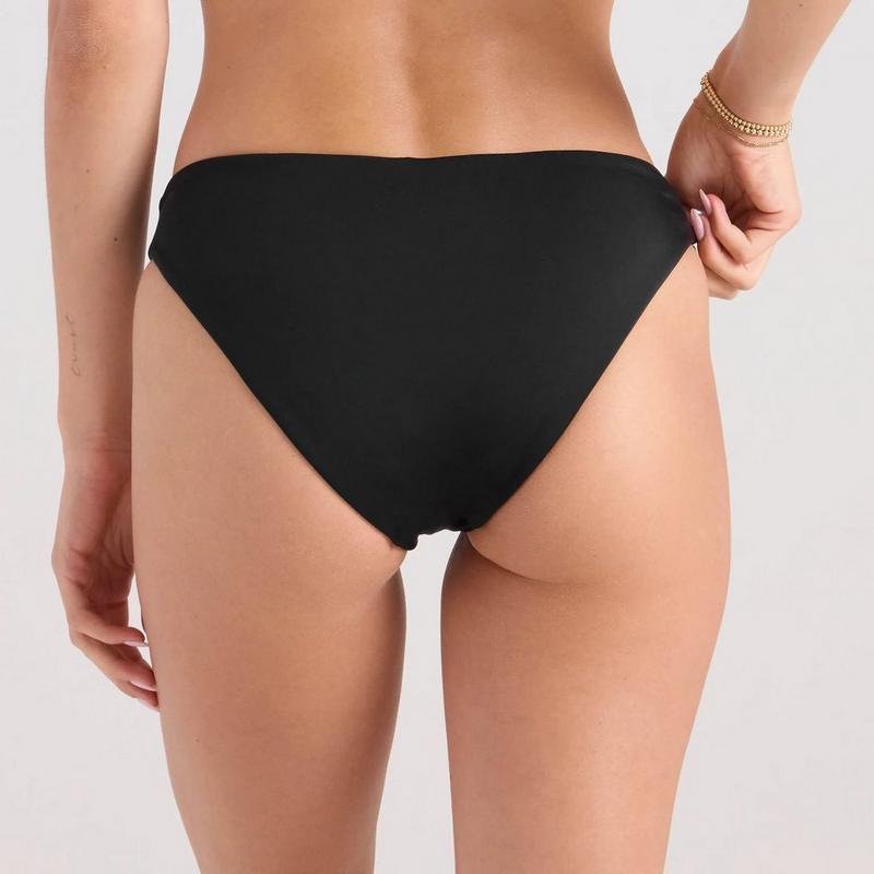 Volcom Bas de bikini &eacute;chancr&eacute; &agrave; taille mi-haute Simply Seamless pour femmes