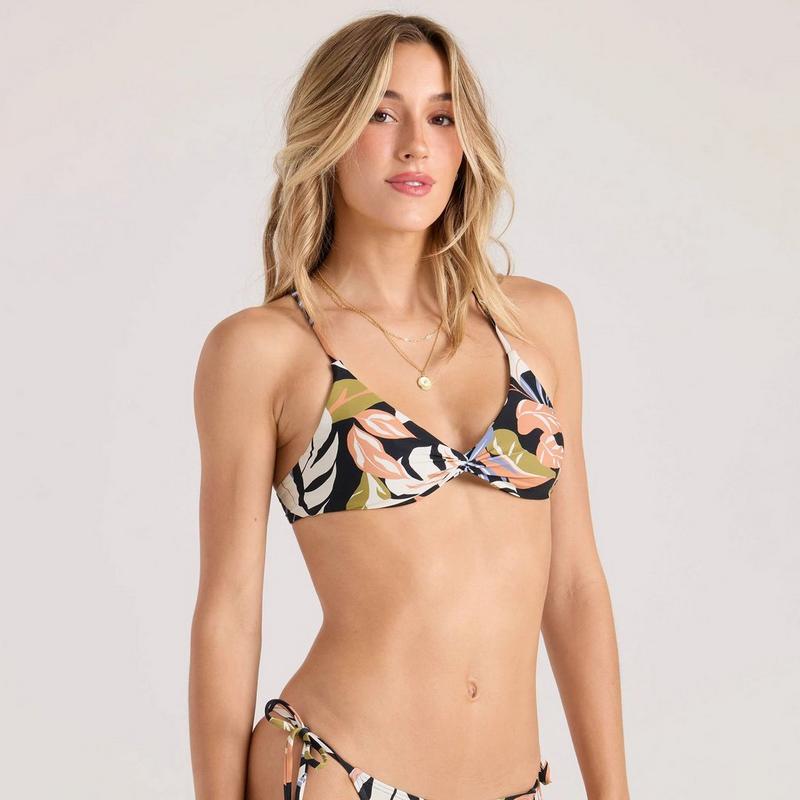 Volcom Haut de bikini bralette Distant Tropic Twist pour femmes