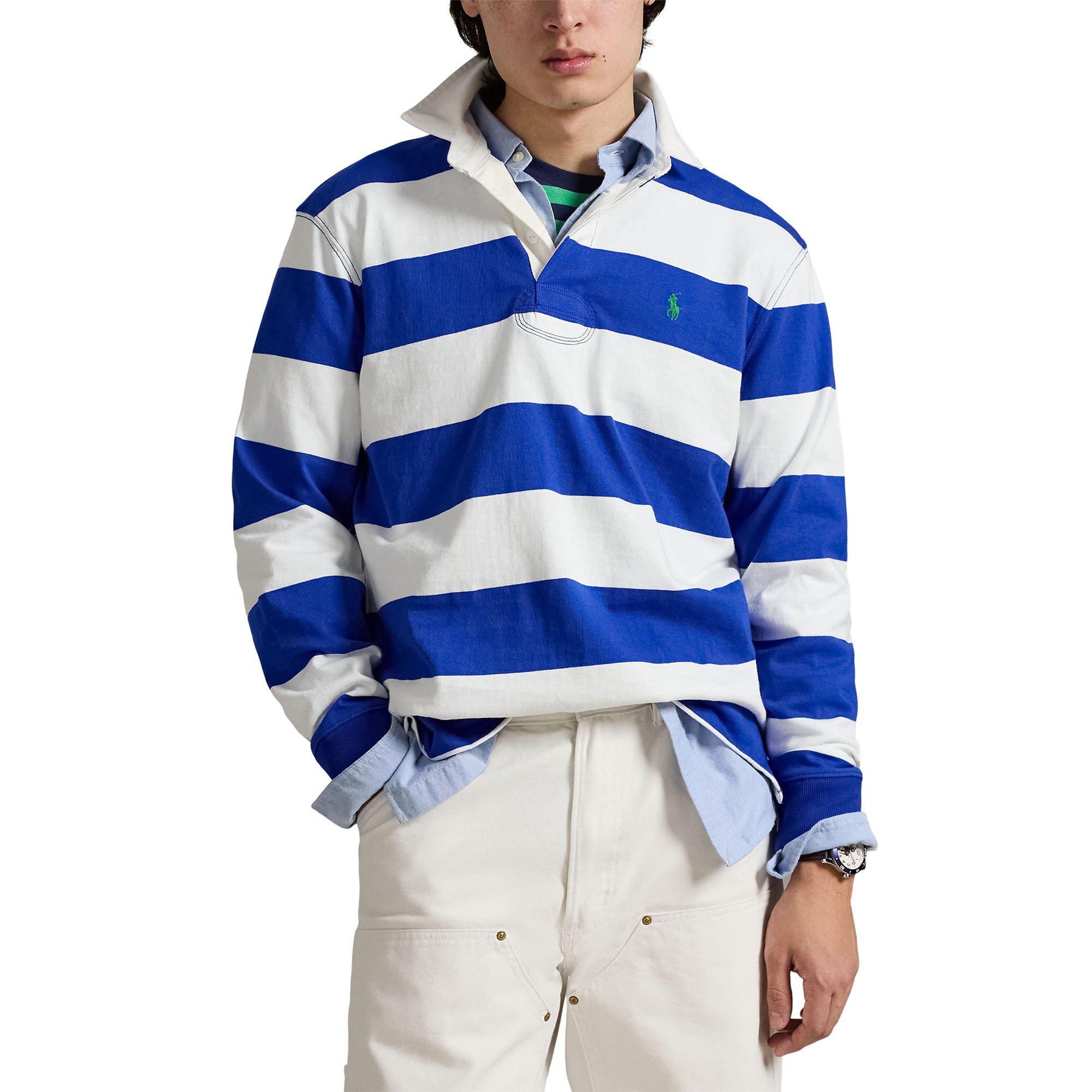 Rugby Ralph Lauren スタジャン XS ネイビー/ホワイト Men's The Iconic Rugby Shirt | Polo Ralph Lauren | Sporting Life