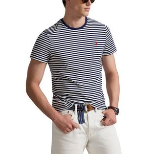 Polo Ralph Lauren T-shirt ray&eacute; en jersey &agrave; coupe classique pour hommes