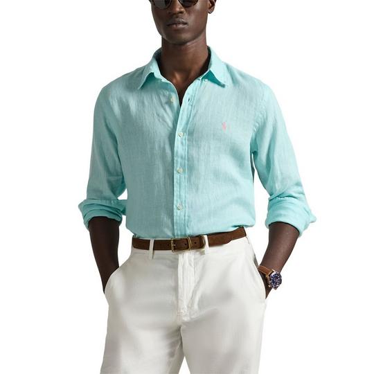 Men's Classic Fit Linen Shirt | Polo Ralph Lauren | Sporting Life