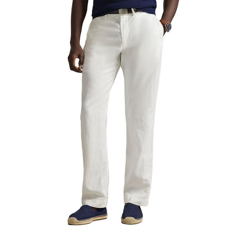 Polo Ralph Lauren Pantalon en lin et coton Bedford &agrave; coupe classique pour hommes